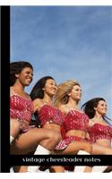 vintage cheerleader notes