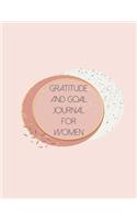 Gratitude And Goal Journal For Women