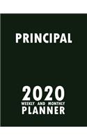 Principal 2020 Weekly and Monthly Planner