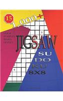 1,000 + sudoku jigsaw 8x8: Logic puzzles hard levels