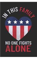 In This Family No One Fights Alone: Mom Mother Notebook Blank Dot Grid Family Journal dotted with dots 6x9 120 Pages Checklist Record Book Take Notes Mommy Mom Planner Paper Women Chri