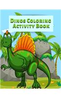 Dinos Coloring Activity Book