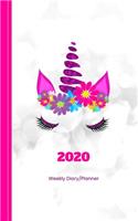 My Secret Unicorn Diary: School Homework Tracker - Mood Tracker -To Do List - Doodle Corner - Timetables - Weekly Spreads 2020