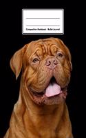Composition Notebook - Bullet Journal: Dogue de Bordeaux - 109 pages 8.5"x11" - Dotted Journal - Grid Notebook - Gift For Kids Teenager Adult Teacher Student - Journal - Dog Lover