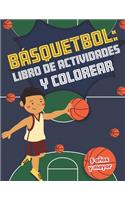 Básquetbol libro de actividades y colorear 5 años y mayor