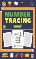 Number Tracing - Food Edition for Kids 3+
