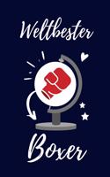 Weltbester Boxer: A4 Notizbuch KARIERT Geschenkidee für Boxer Kickboxer - schönes Geschenk für Boxfans Boxtrainer - Trainingsbuch - Planer - Teamgeschenk - Boxen
