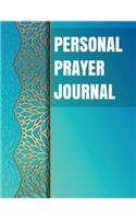 Personal Prayer Journal: Blue Sky Luxury Design With Calendar 2018-2019, Daily Guide for prayer, praise and Thanks Workbook: size 8.5x11 Inches Extra Large Made In USA(5 My Bible Study Journal)