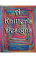 Knitting Graph Paper Journal. 4: 5 Ratio. 8.5" x 11". 120 Pages: Colorful Wool Yarn Creative 3D Pattern Cover. Knitting Graphs, Knitters Journal, Knitting Design Grid, Blank Knittin