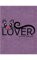 Cat Lover Notebook: Journal, Diary or Sketchbook with Wide Ruled Paper