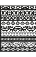 Fun Tribal Pattern in Black and White: 2019 Schedule Planner and Organizer / Weekly Calendar