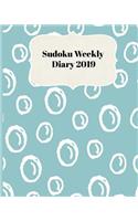 Sudoku Weekly Diary 2019: Weekly Scheduling and Monthly Planning Diary From January 2019 - December 2019 With Green Bubble Cover