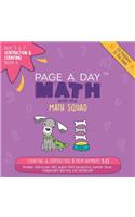 Page a Day Math Subtraction & Counting Book 4: Subtracting 3 from the Numbers 3-13