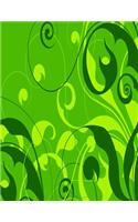 Green Abstract Pattern Notebook