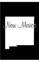 New Mexico - Black Lined Notebook with Margins: 101 Pages, Medium Ruled, 6 x 9 Journal, Soft Cover