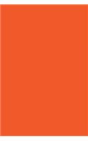 Orange 101 - Lined with Margins Notebook (Narrow): 101 Pages, 6 x 9, Narrow Ruled, Journal, Soft Cover