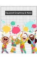 Squared Graphing & Note: Graph & Composition Spiral Paper Notebook Journal, Squared Graphing Paper Blank Quad College Ruled, Graph paper, Grid Note, 100 pages