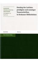 Katalog Der Leichenpredigten Und Sonstige Trauerschriften in Krakauer Bibliotheken