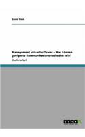 Management virtueller Teams - Was können geeignete Kommunikationsmethoden sein?