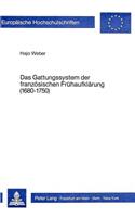 Das Gattungssystem der franzoesischen Fruehaufklaerung (1680-1750)