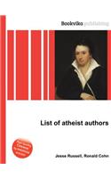 List of Atheist Authors