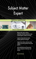 Subject Matter Expert Critical Questions Skills Assessment