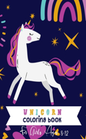 Unicorn Coloring Book For Girls Ages 8-12