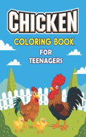 Chicken Coloring Book for Teenagers