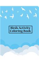 Birds Activity Coloring Book