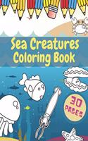 Sea Creatures Coloring Book