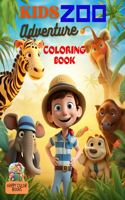Kids Zoo Adventure Coloring Book