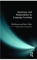 Autonomy and Independence in Language Learning