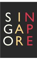 Singapore Notebook - Singapore Gift - Colorful Singapore Journey Diary - Singapore Travel Journal