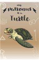 My Patronus Is A Turtle: Cute Turtle Lovers Journal / Notebook / Diary / Birthday Gift (6x9 - 110 Blank Lined Pages)