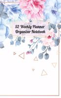 52 Weekly Planner Organizer Notebook