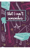 Shit I can't remember: Passwort Buch Manager Organizer mit A - Z Register und attraktivem, diskreten Cover Design für Login-Daten, Geräte Passwörter, Software-Lizenzen, Pr