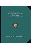 Appearance And Reality