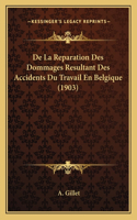 De La Reparation Des Dommages Resultant Des Accidents Du Travail En Belgique (1903): (French)