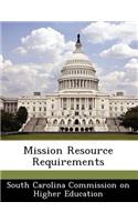 Mission Resource Requirements