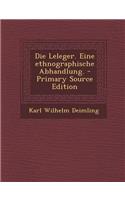Die Leleger. Eine Ethnographische Abhandlung.