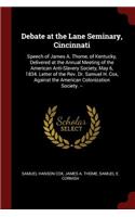 Debate at the Lane Seminary, Cincinnati