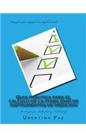 Guia practica para el calculo de la Fiabilidad de instrumentos de medicion