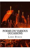 Poems on Various Occasions