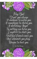 Chalkboard Journal - Irish Blessing (Purple-White)