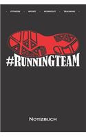 Schuh #Runningteam Notizbuch