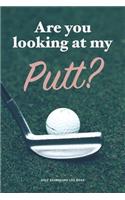 Golf Scorecard Log Book