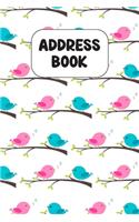 Address Book: Cute Address Book with Alphabetical Organizer, Names, Addresses, Birthday, Phone, Work, Email and Notes