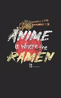 Aniem Ramen Noodles Notebook: Diary Journal 6x9 inches with 120 Lined Pages