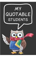 My Quotable Students