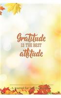 Gratitude is the best attitude: Start each day by writing down three things you are thankful Do it daily and make it a habit to focus on the blessings you have been given! Grab a c